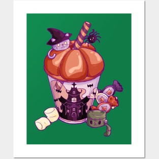 Halloween Spice Catpuccino Posters and Art